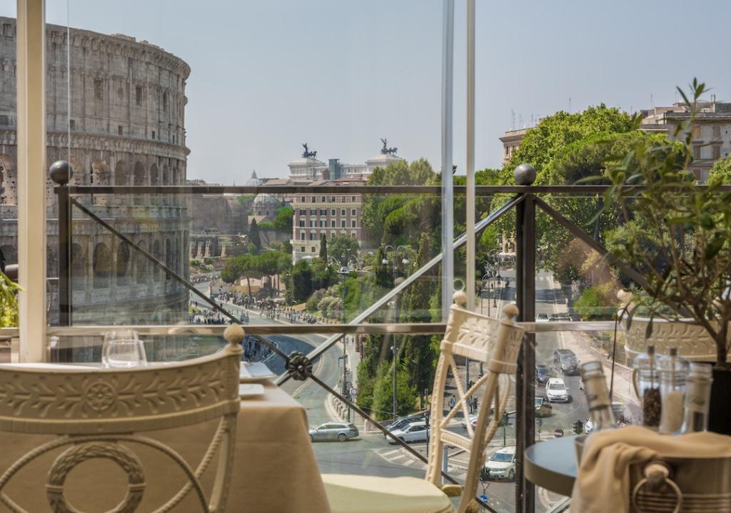 Vue depuis la terrasse de l'Aroma Restaurant à Rome