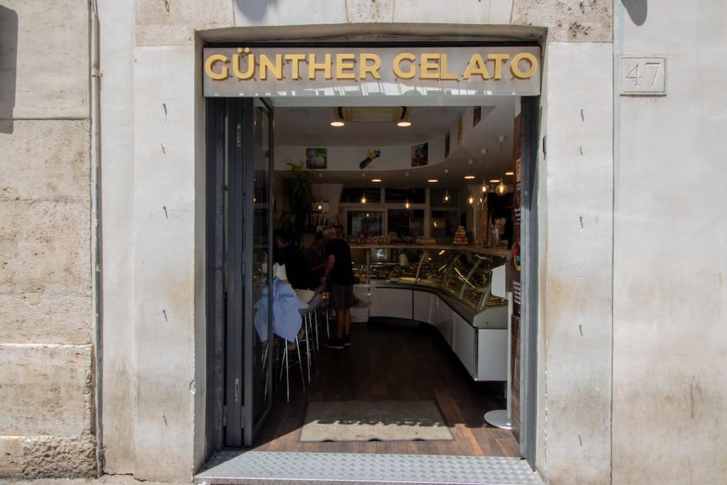 Extérieur de Gunther Gelato à Rome