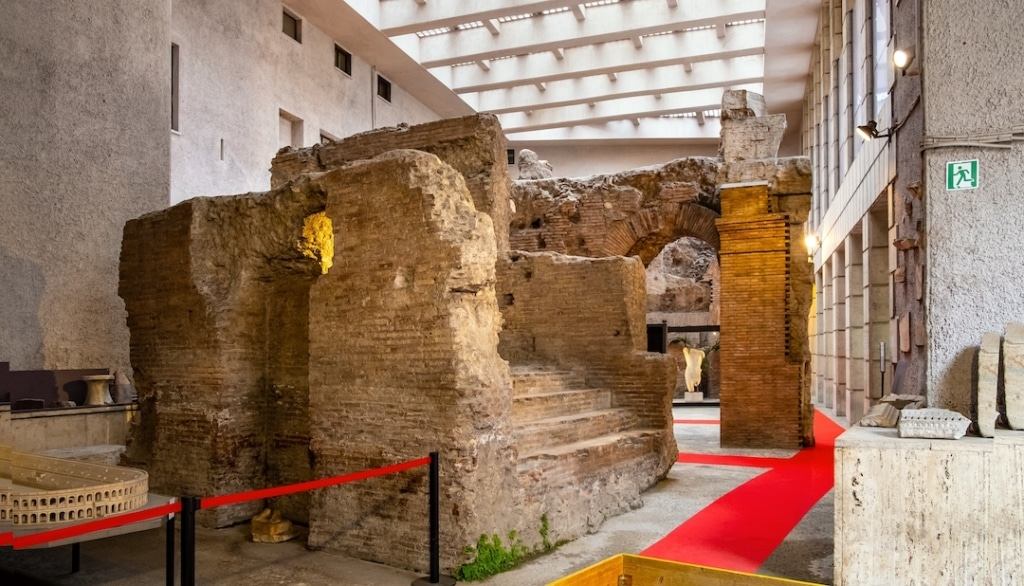 Ruines du Stadio Domiziano en dessous de la Piazza Navona