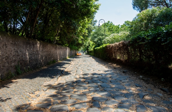 Pavés de la Via Appia Antica à Rome