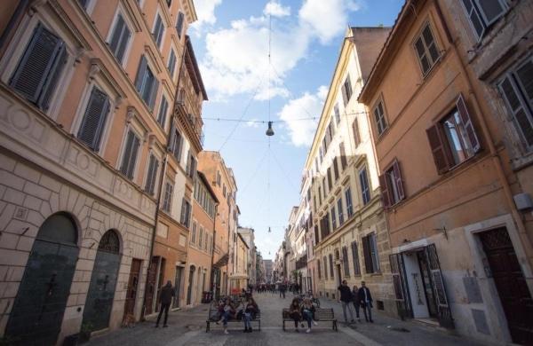 Une rue dans le quartier Borgo, proche du Vatican.