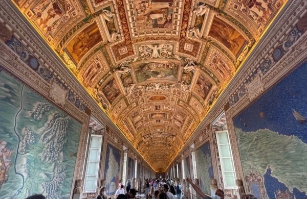 Plafond de la galerie des cartes géographiques au Vatican