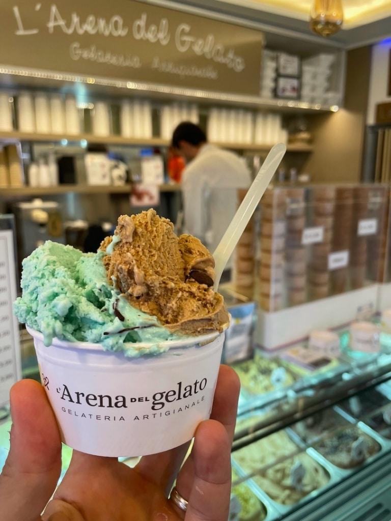 Glace à l'Arena del Gelato à Rome