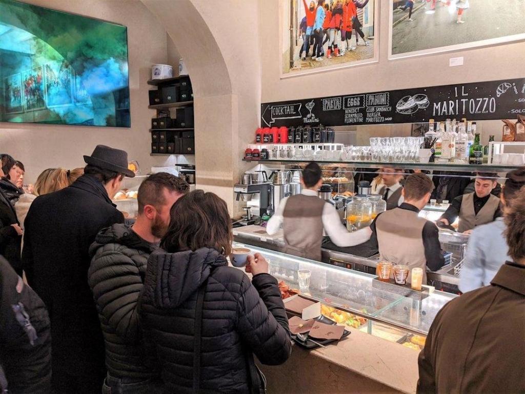 Intérieur du café Roscioli à Rome