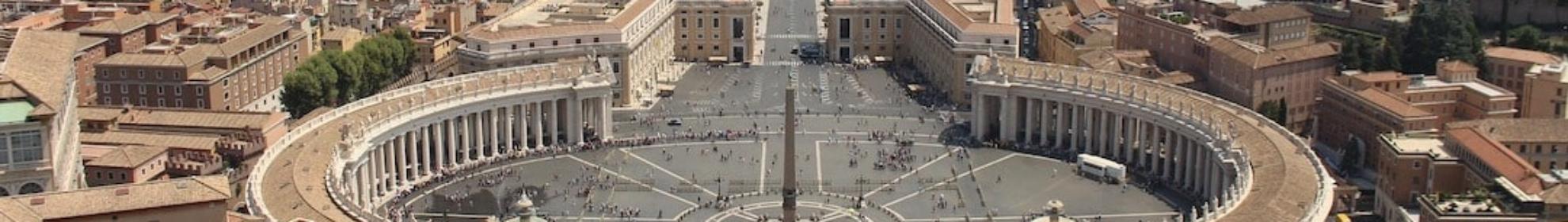 Place Saint Pierre vu d'en haut au Vatican