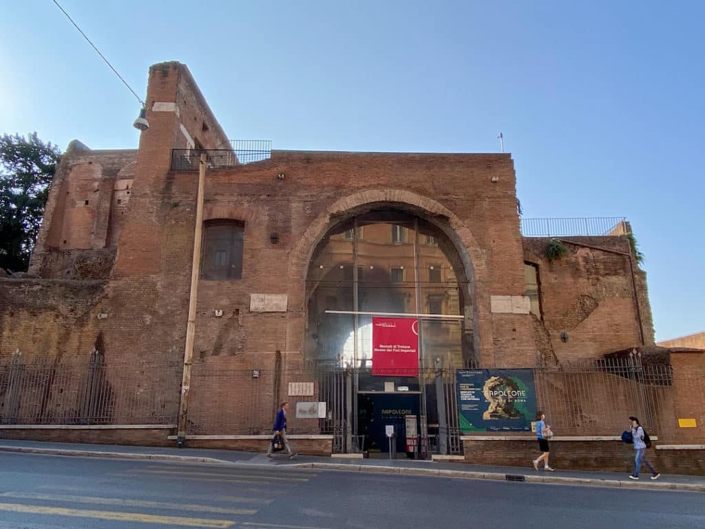 Entrée du musée des Forums Impériaux à Rome